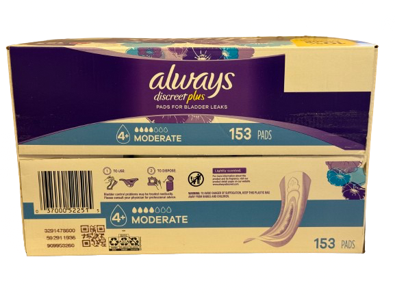 Always discreet plus 153 count