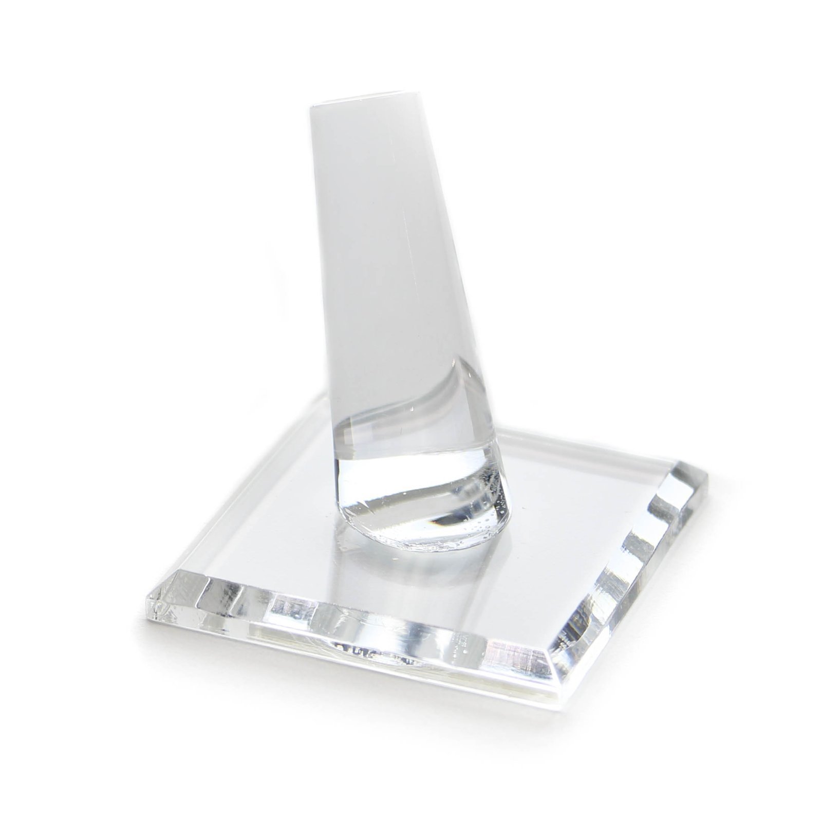 Clear Acrylic Hand Jewelry Ring Display Stand Holder with Square Base Qty 1