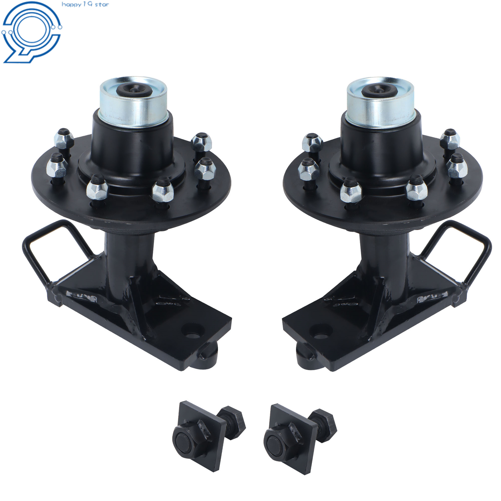 Shipping Container Wheels 8x6.5 Lug Bolt-On Spindle Kit with Handle