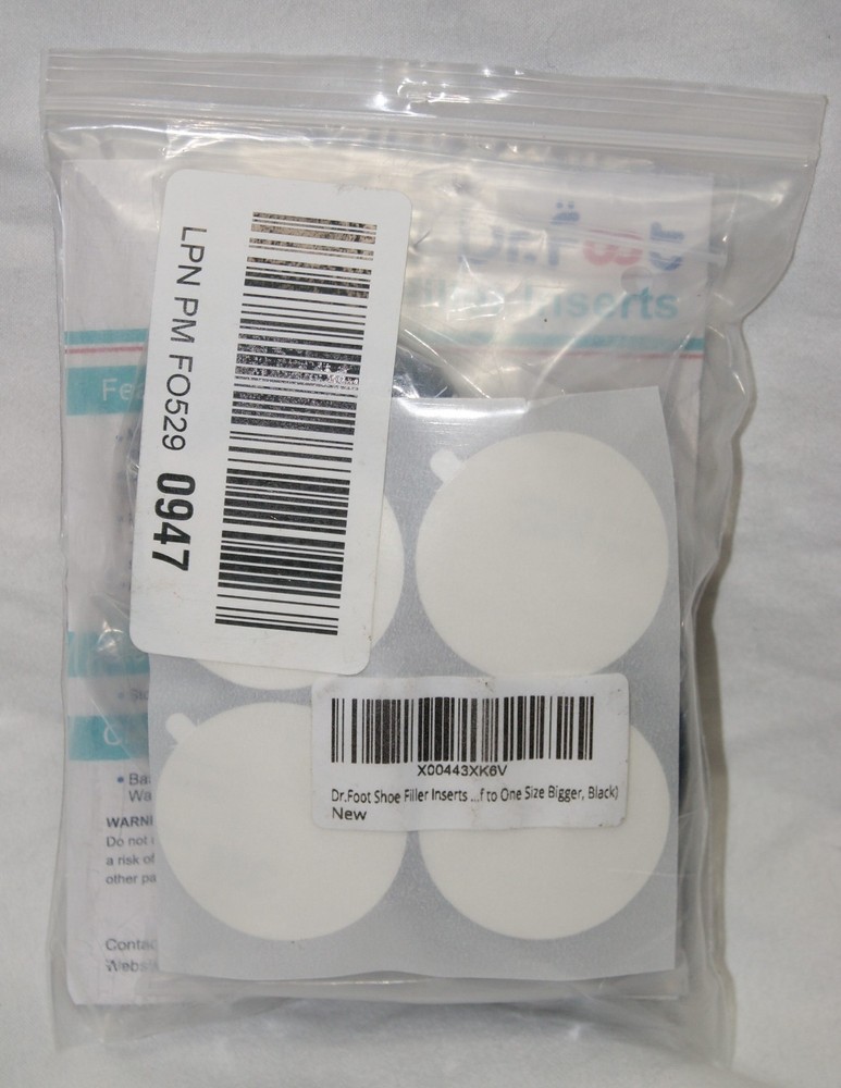4 pack dr. foot shoe filler inserts toe one size
