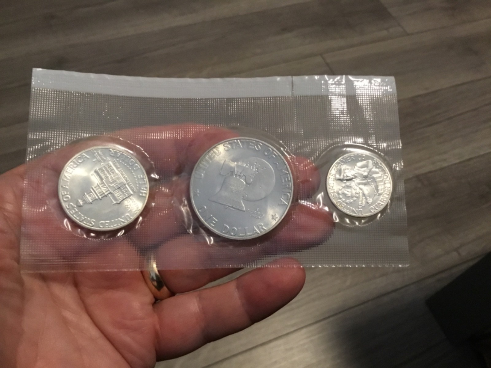 1776-1976 U.S. Mint Bicentennial 3 Coin 40% Silver Proof Set Uncirculated OGP!