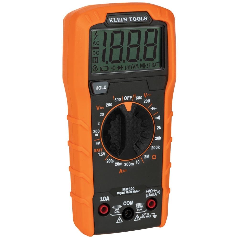 Klein Tools Digital Multimeter Kit with Non-Contact Voltage Tester Receptacle