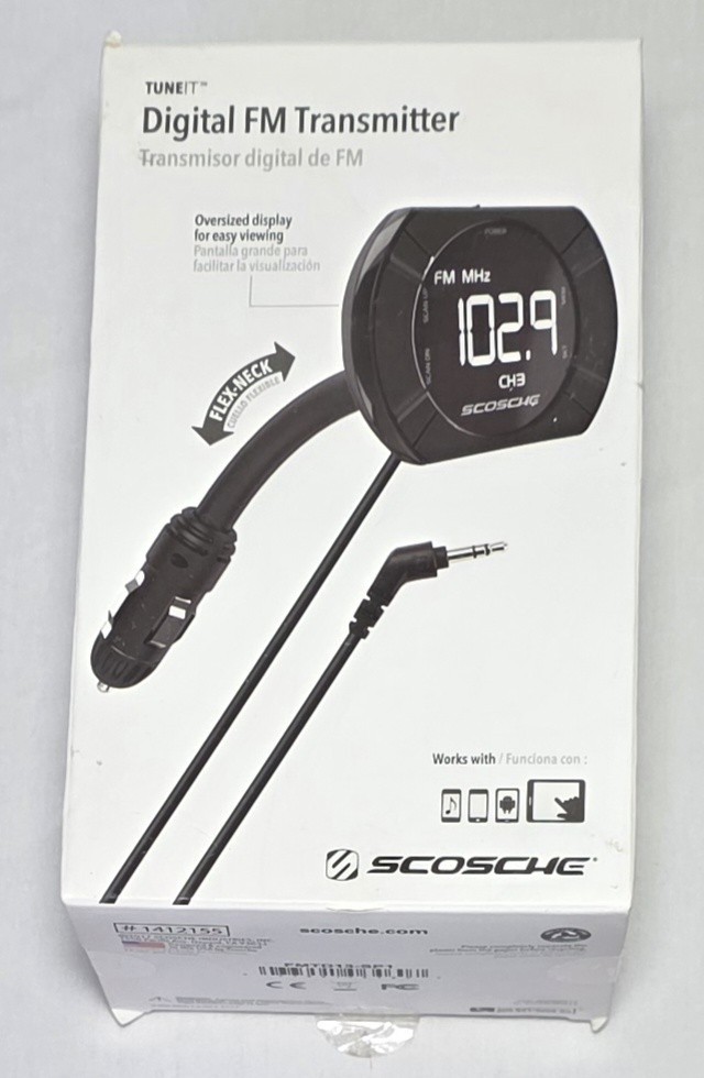 Scosche Bluetooth Hands-Free Car Kit FM Transmitter BFTMSR-SP1