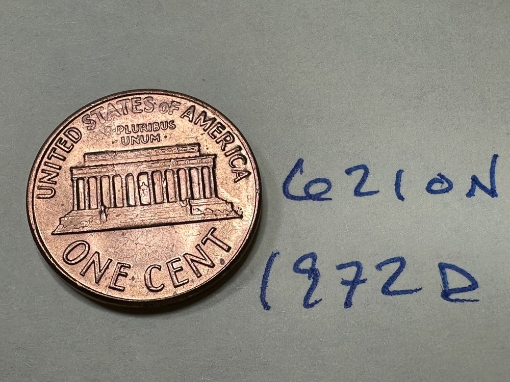1972 D Lincoln Memorial Cent 6210N