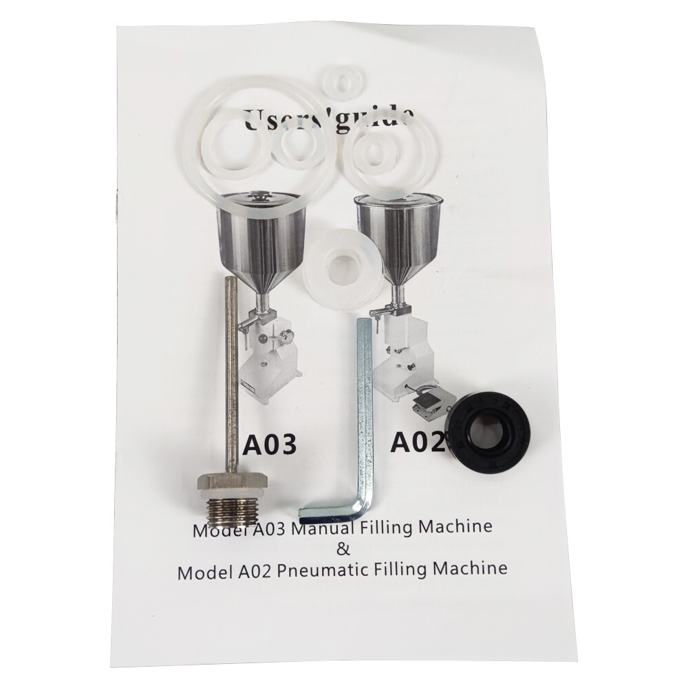 A03 Manual Piston Liquid Paste Filling Machine 5-60ml Hopper Capacity 10L