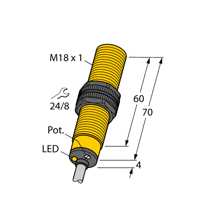 For TURCK BC5-S18-AN4X 25031 Inductive sensor NPN