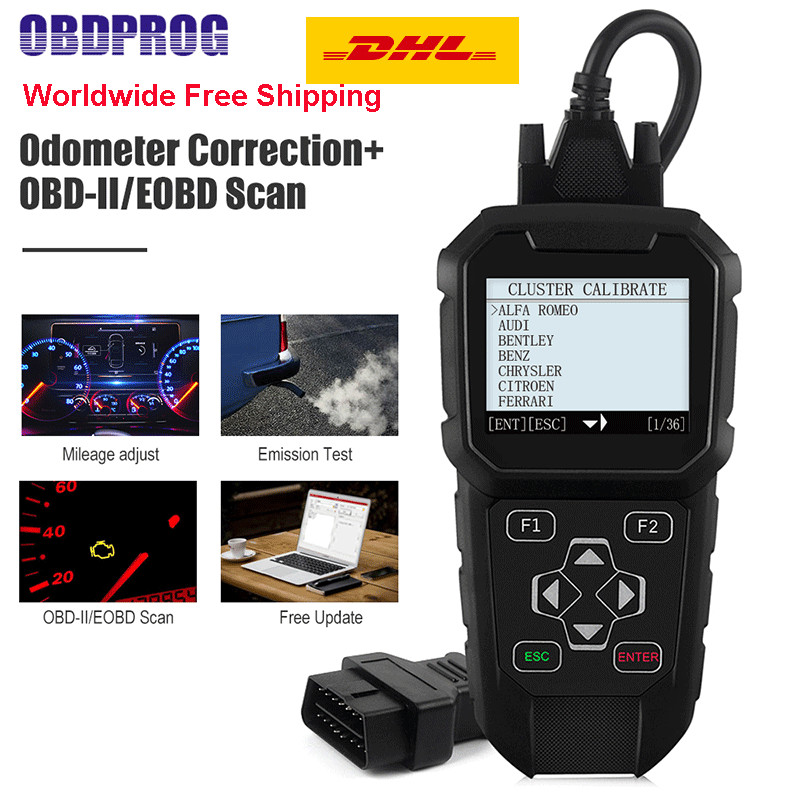 OBDPROG MT401 Car Odometer Correction Adjustment Mileage Diagnostic Scanner Tool