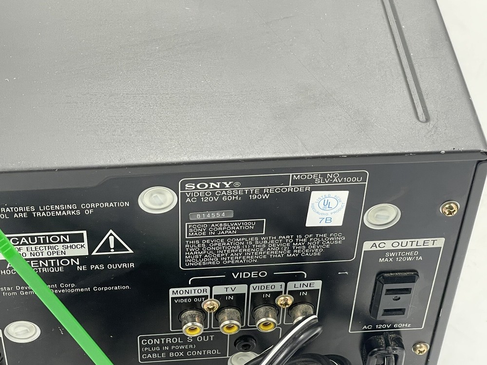 Tested Sony SLV-AV100U