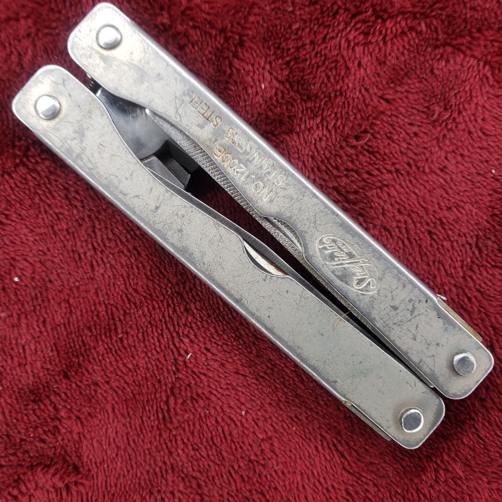 🔪 Vintage Sheffield 1200E Folding Multi-Tool - Pliers, Knife, Screwdrivers