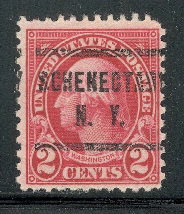 Sc # 634 ~ 2 cent Washington Issue, Precancel, SCHENECTADY N. Y.