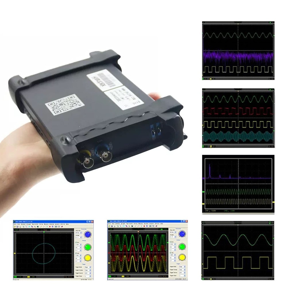 6022BE Digital Oscilloscope Portable PC Based 2 Channels 20MHz USB Oscilloscopes