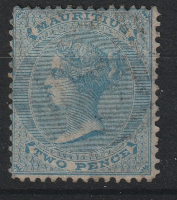 Mauritius - QEII - 2d Pale Blue - SG 59 - Used