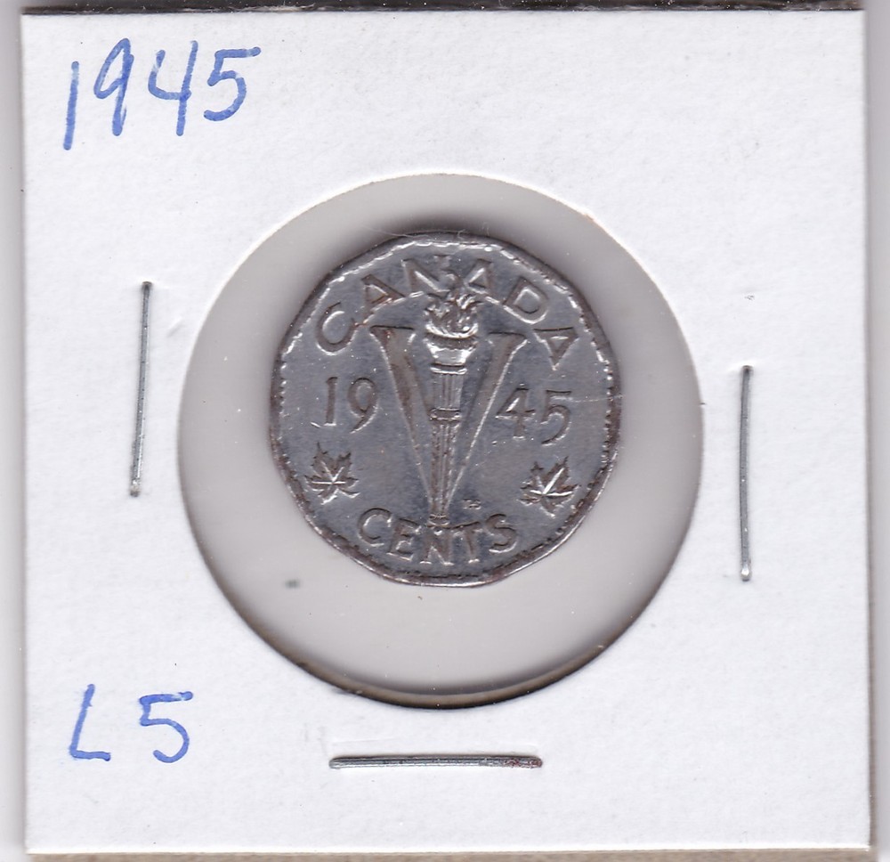 1945 Canada 5 Cents L5