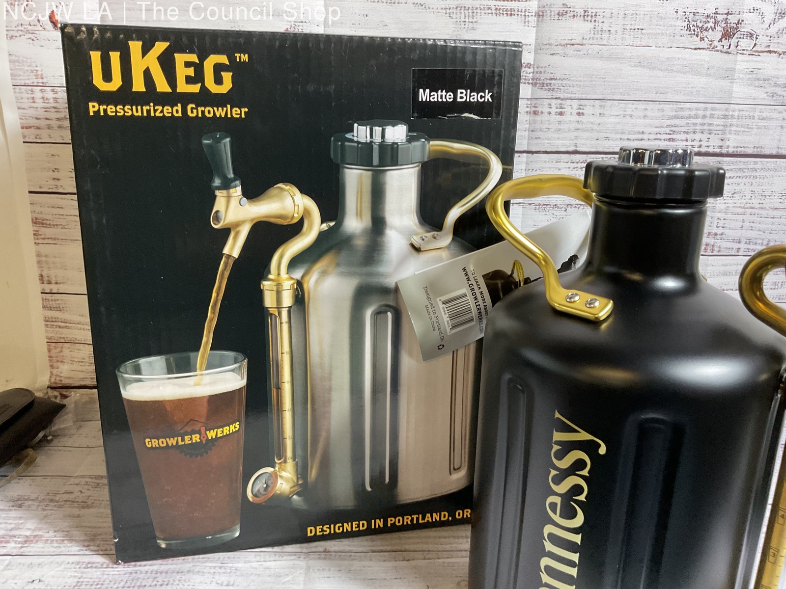GROWLER WERKS Matte Black uKeg Pressurized Growler 128oz