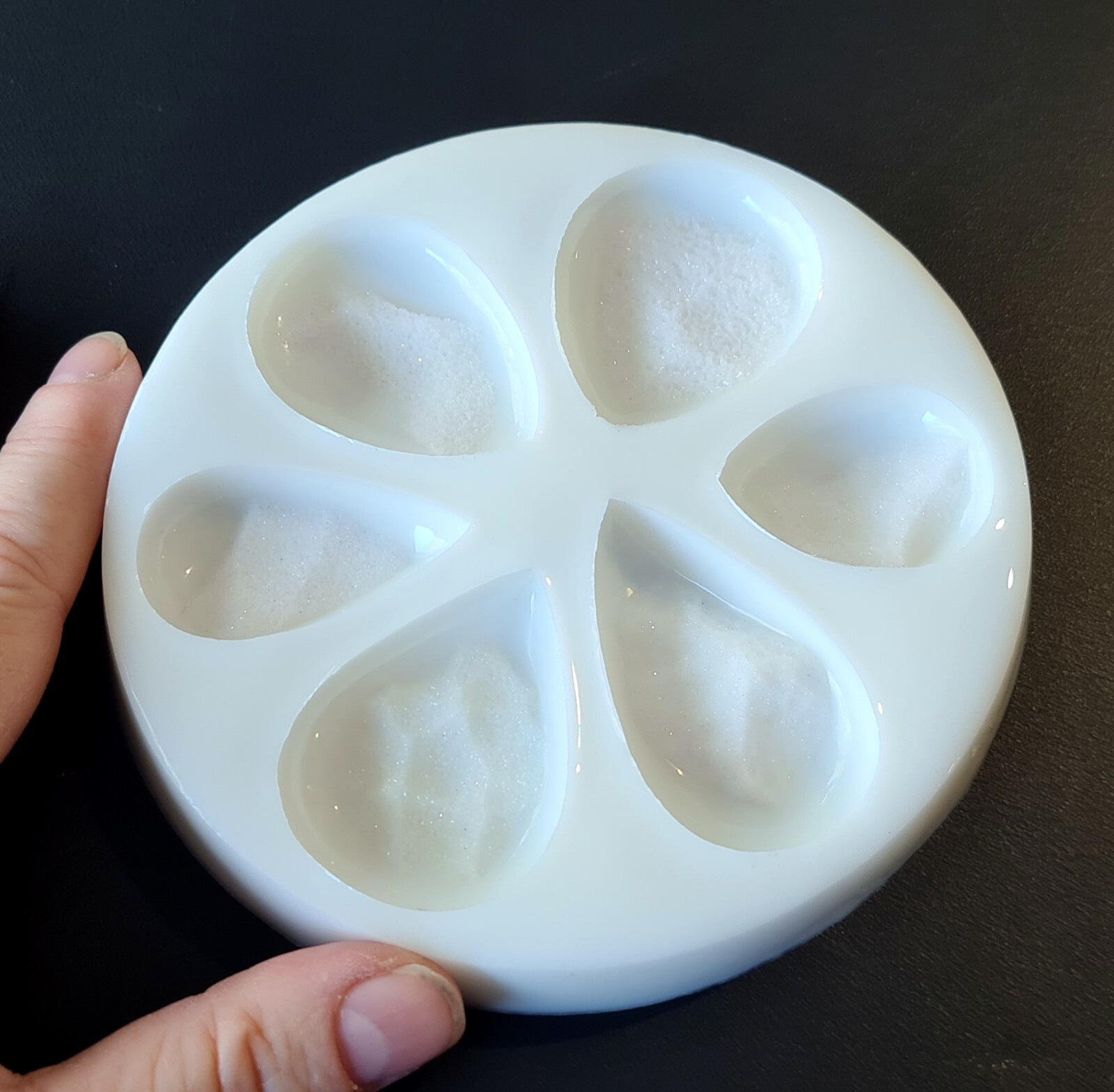 SIX Druzy Teardrop Pendant Silicone Mold AU