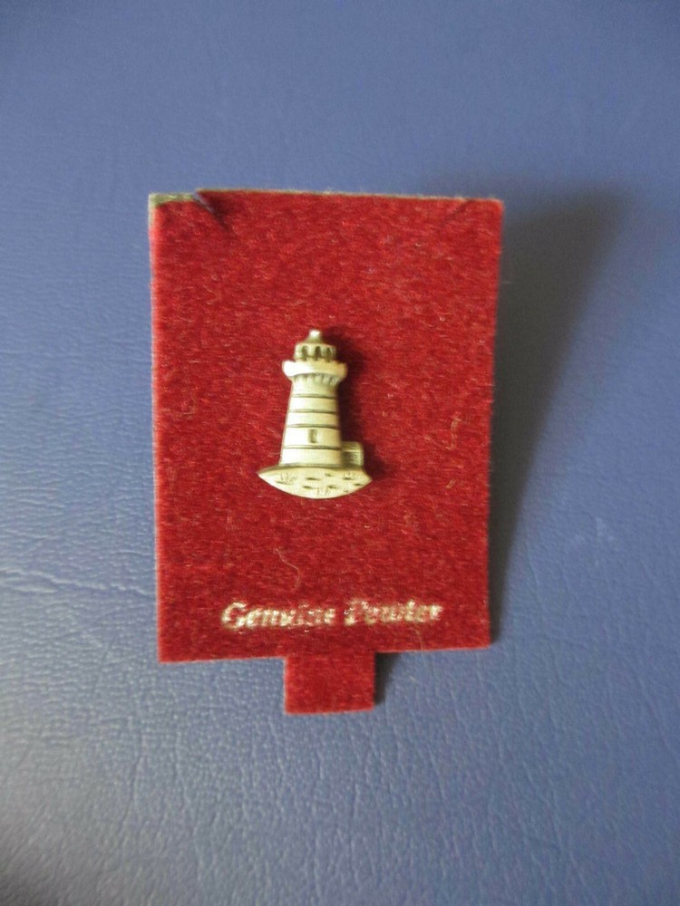 Genuine Pewter Lighthouse Tie Tac New