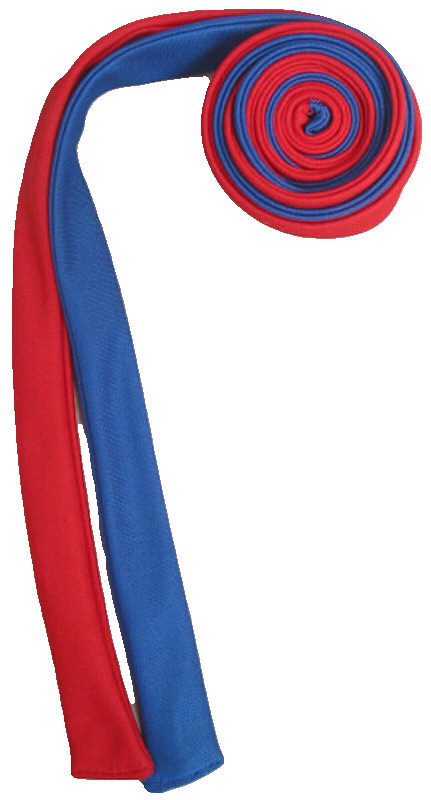 Draft Horse Mane Roll - Red and Blue