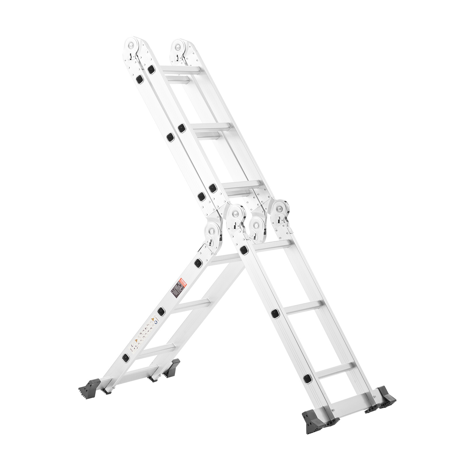 Multi-Purpose Folding Ladder 7-in-1 3 Step 12ft Reach Height for Work