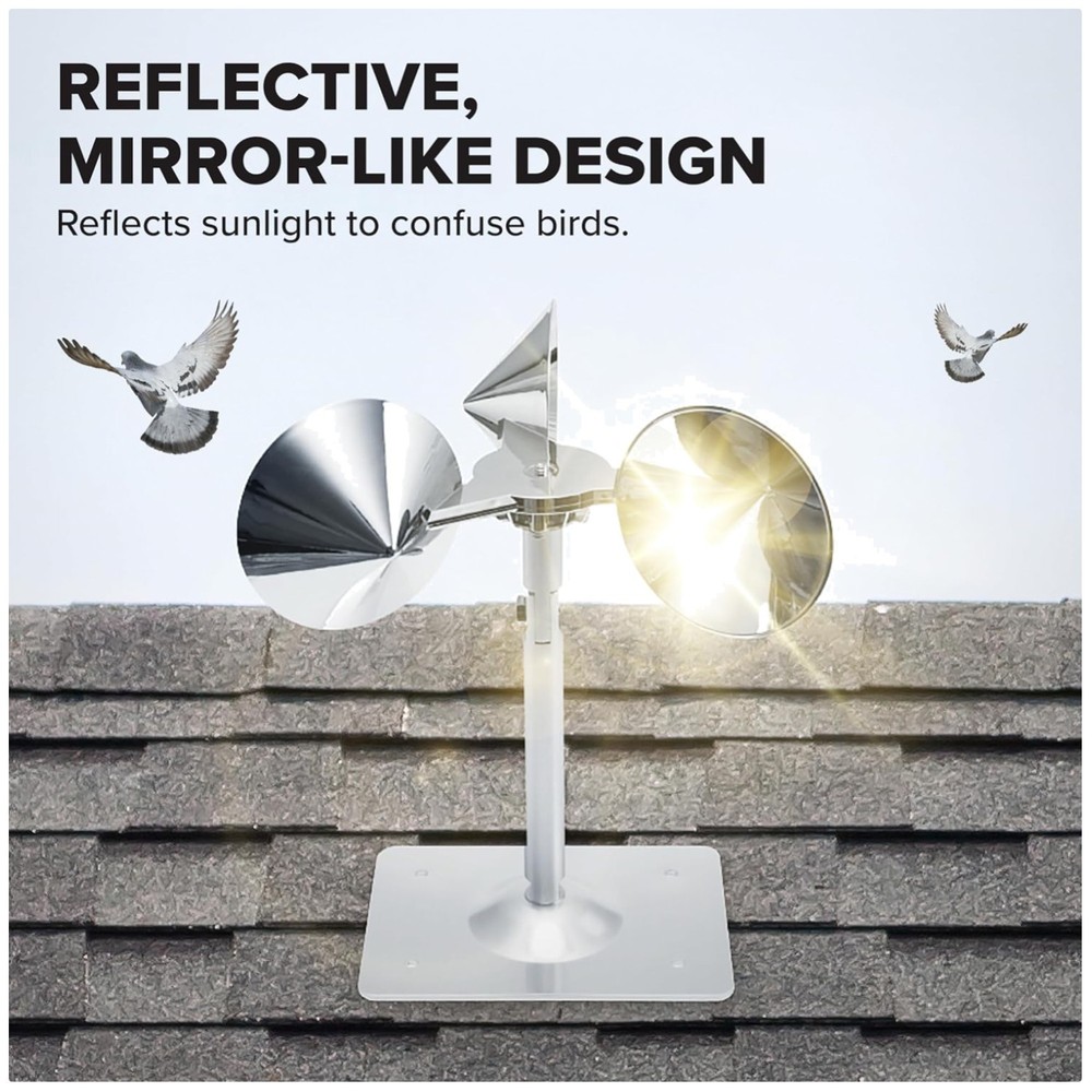 Weatherproof Reflect-A-Bird Deterrent - Bird Control Spinner