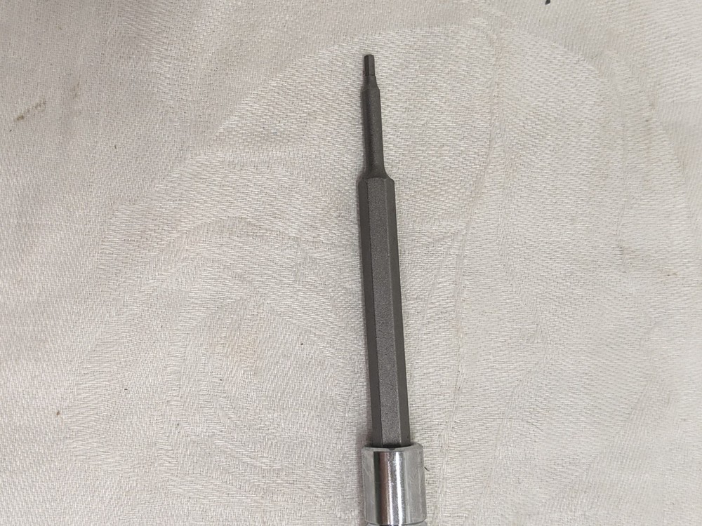 Genius Tools 1/4" Dr. 2mm Hex Bit Socket 100mm Long TF
