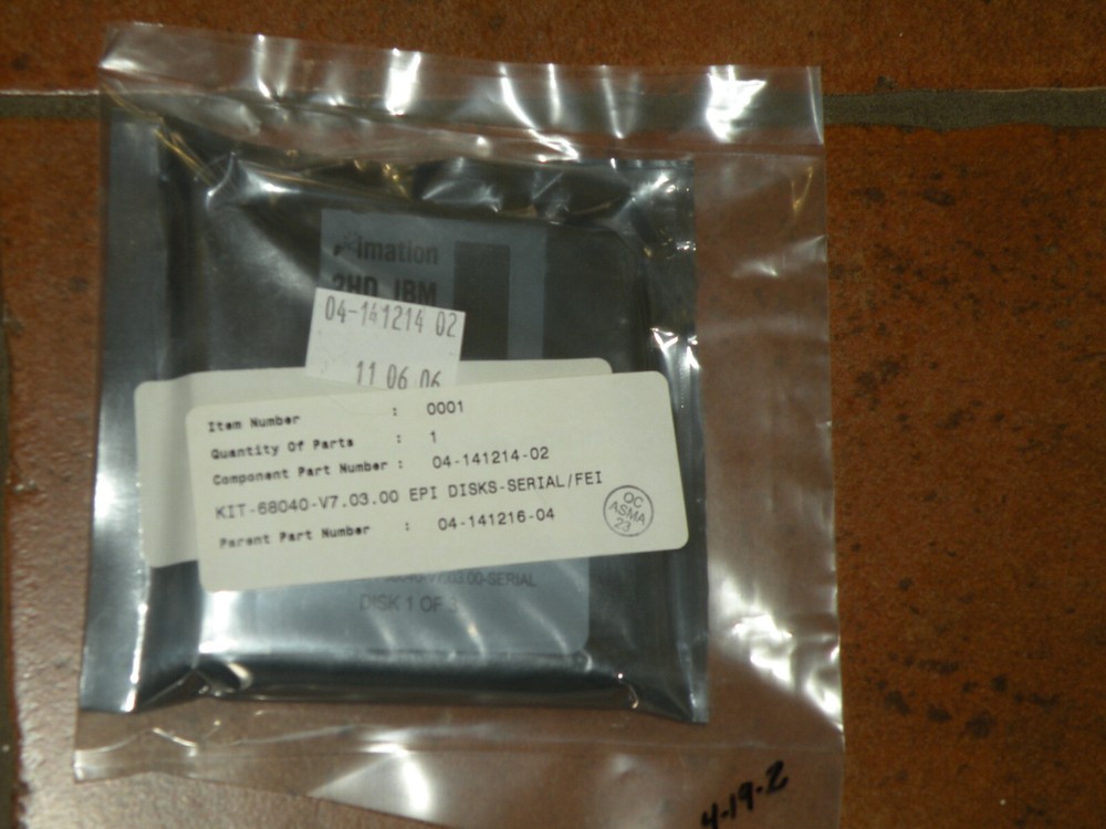 ASM EPROM RFK-68040 SFWR-V7.03.00 Serial / FEI Kit & Software