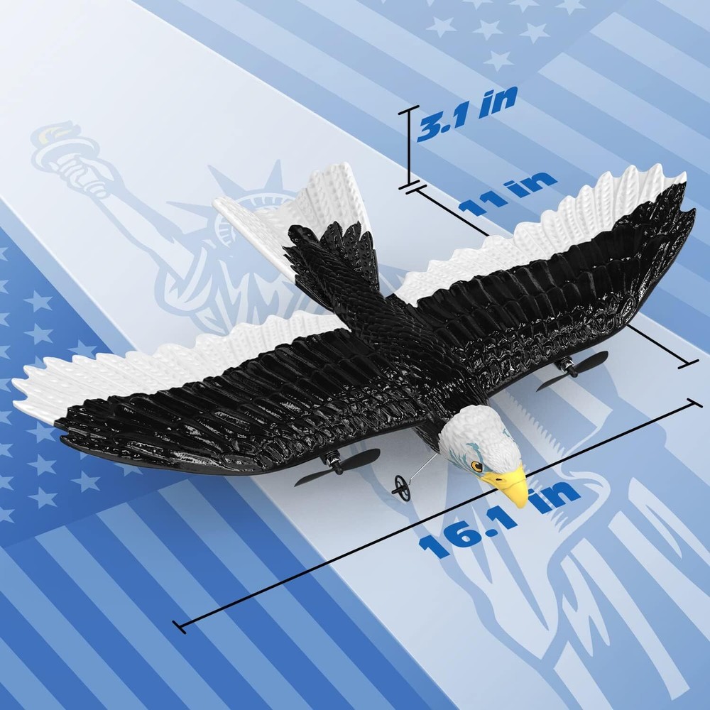 Mini RC Plane Remote Control Eagle Plane, RTF Airplane,Flying Bird for Beginners