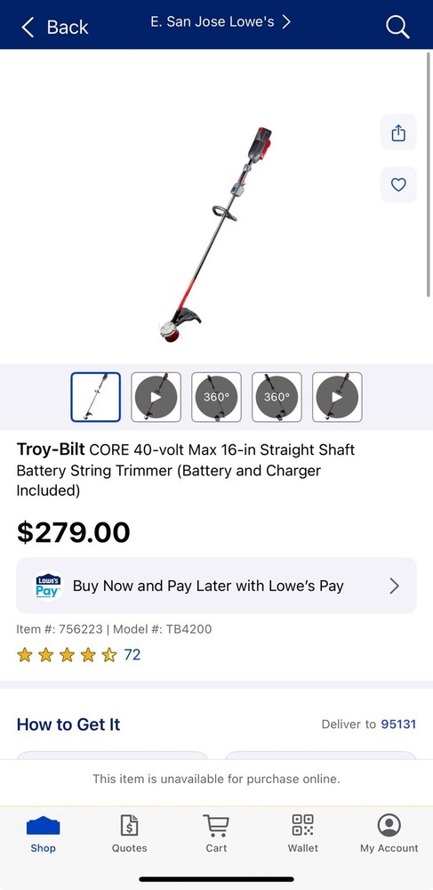 Troy Bilt Tb4200 Weed Wacker