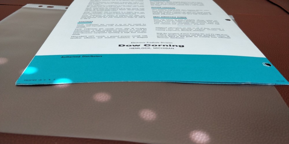1964 DOW CORNING ~ Selection Guide to Electronic Materials