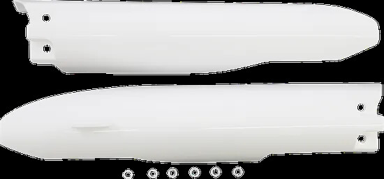 Acerbis White Lower Fork Cover Protector Guard Set Suzuki RM250 04-06