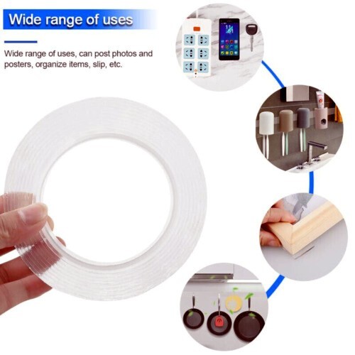 ALIEN NANO TAPE Double Sided Removable Mounting Adhesive Traceless Gel No Screws