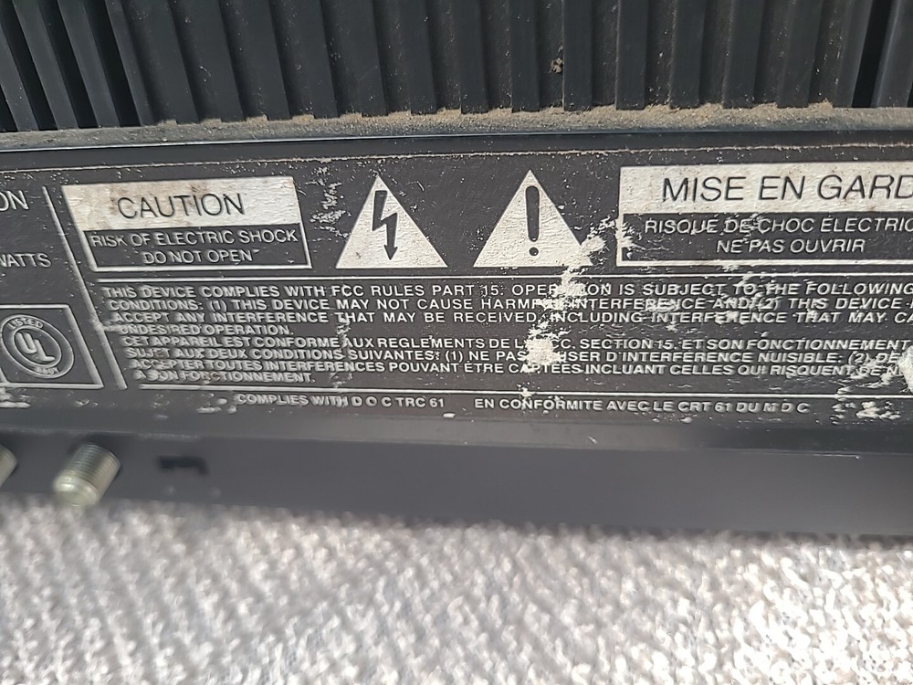 RCA Selectavision Videodisc Player CED Vintage Model SGT 100