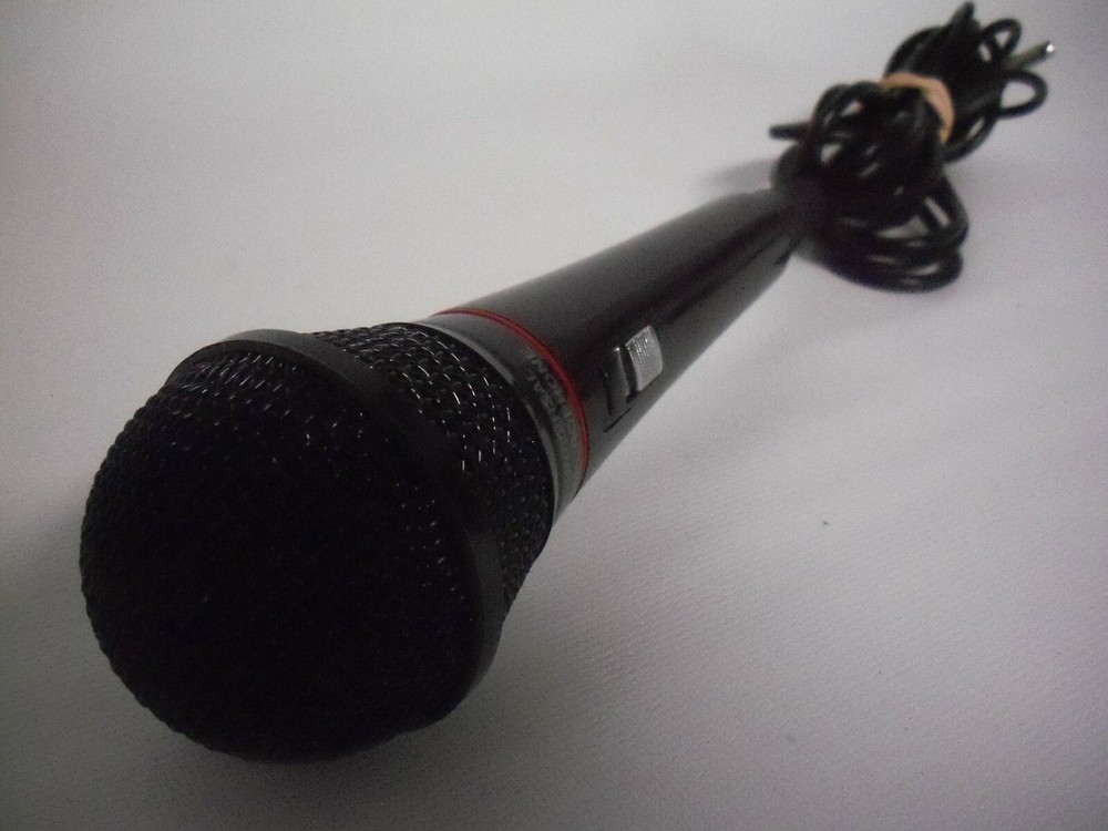 Unbranded Black Universal 6.3mm Wired Microphone w/ On & Off Switch