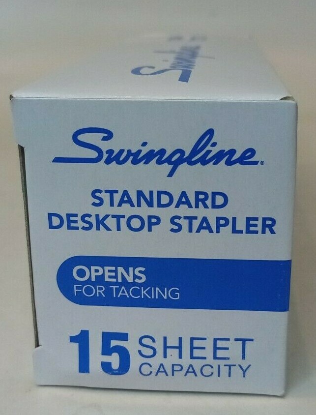 Swingline Standard Desktop Stapler, 15 Sheet Capacity, Black (54501)