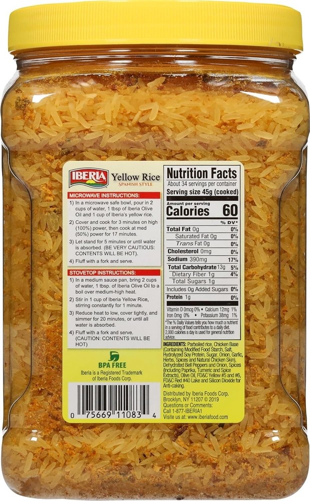 Iberia Spanish Style Yellow Rice, 3.4 lbs.