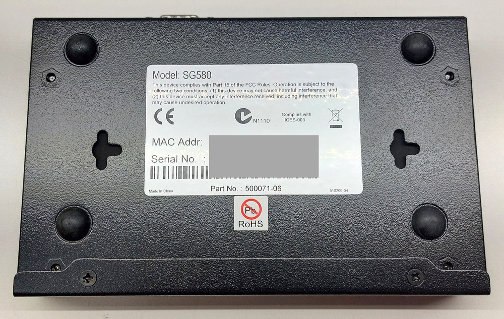 Secure Computing SnapGear SG580 Network Gateway Security