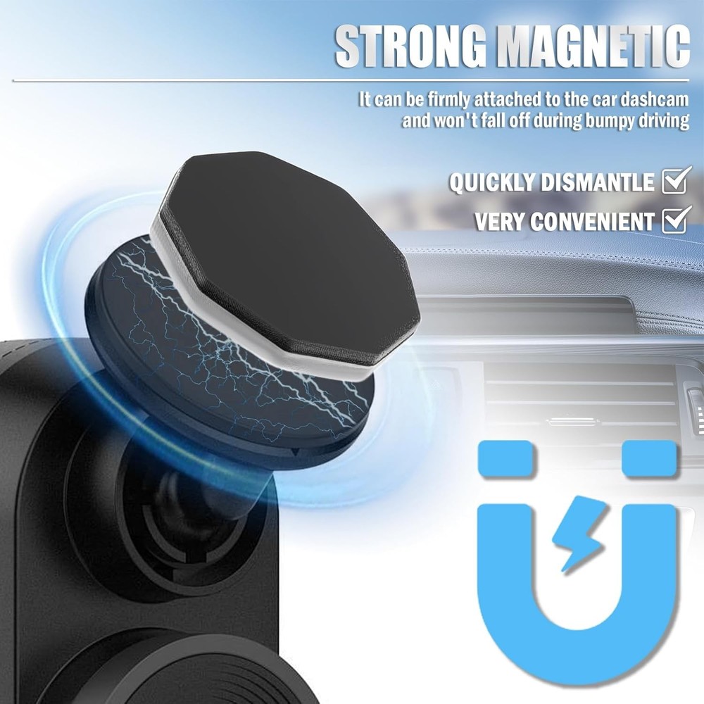 4PCS Magnetic Compatible with Garmin Dash Cam Mount,Dash Cam Mount Replacement C