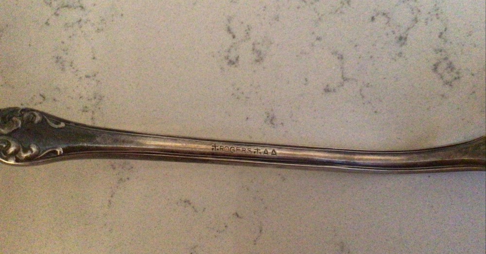 Silver Plate Punch Bowl Tureen Ladle Serving Spoon Wm A Rogers AA Vintage 11”