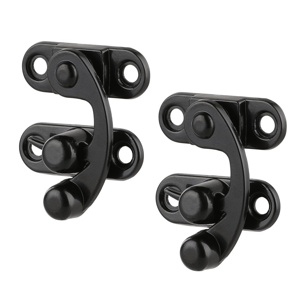 2pcs Antique Hook Hasp Latch Vintage Style Left Right Toggle Black...