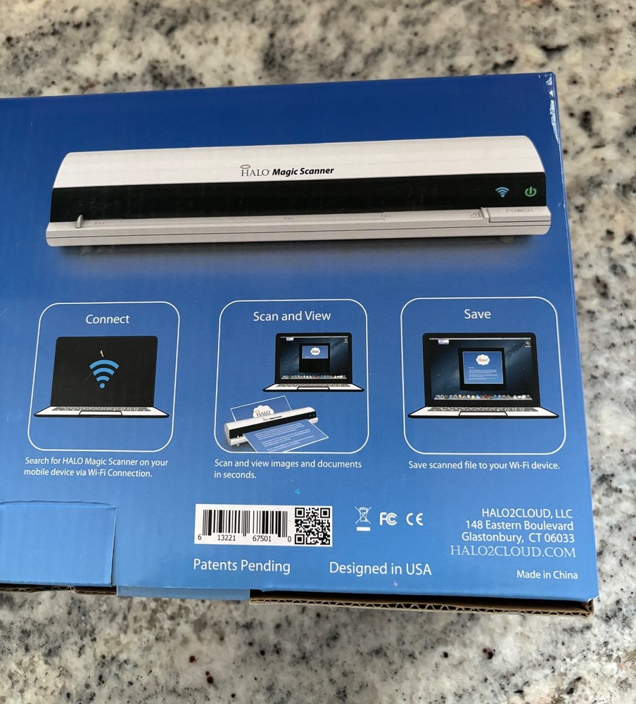 Halo Magic Scanner Black Wireless Scanning New In Box