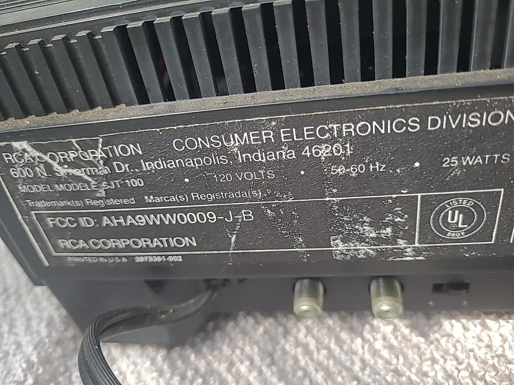 RCA Selectavision Videodisc Player CED Vintage Model SGT 100