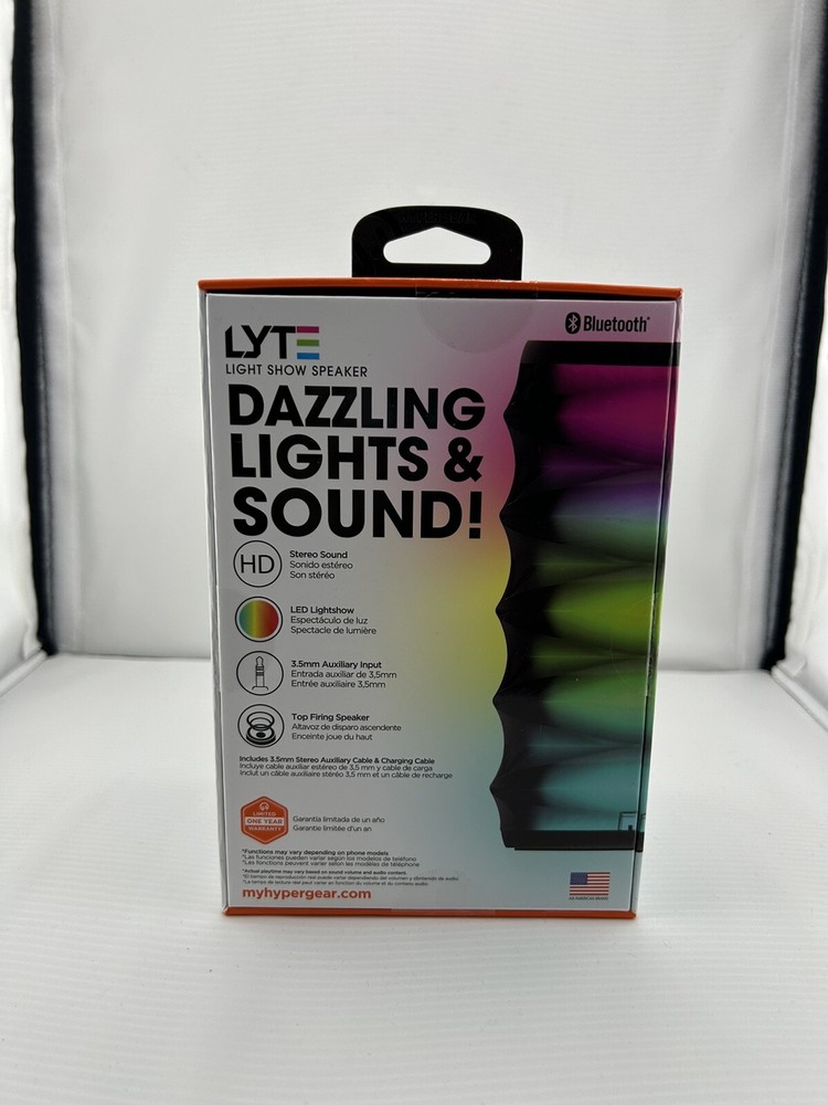 HyperGear LYTE Mini Wireless LED Speaker [Black]