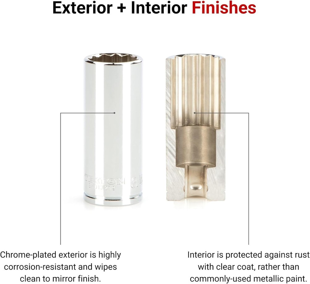 Professional-Grade 3/8 Inch Drive Deep Socket - 24 mm Size with Secure Fit