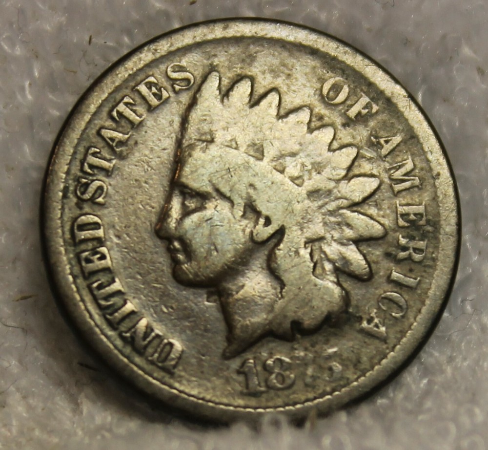 1875 indian head penny