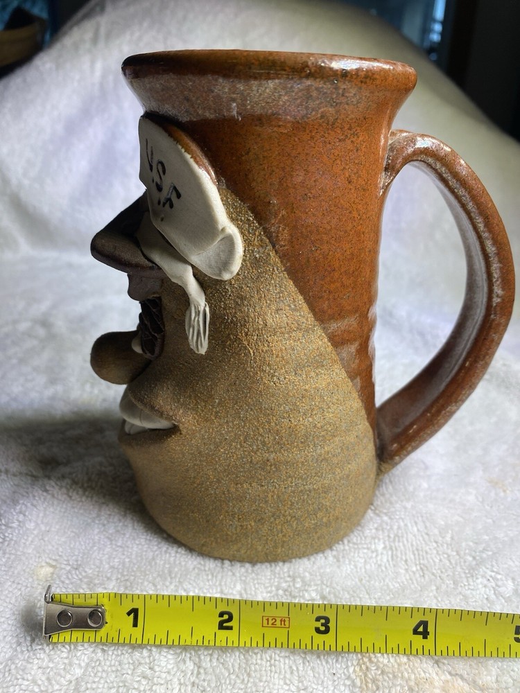 Ugly Face Mug Vintage Studio Pottery