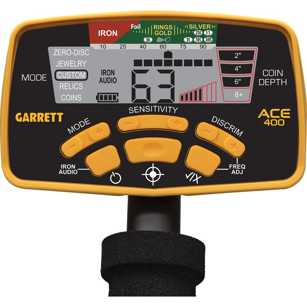 Garrett ACE 400 Metal Detector w/ Z-Lynk Wireless System, Pro Pointer AT & Bag