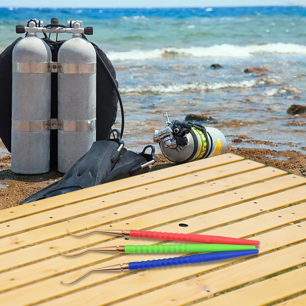 3Pcs Plastic Handle Diving Tool Set for Efficient O Ring and Spring Removal