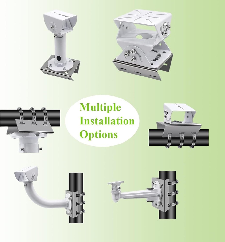 Universal Wall Mounting Bracket with 3 Loops, Stainless Steel Vertical 1Pack