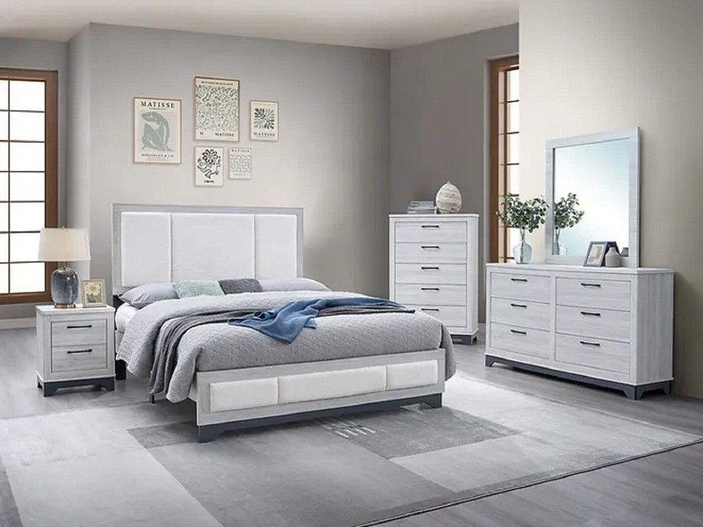 Ludlow Modern 4-Piece Queen Bedroom Set with Ample Storage