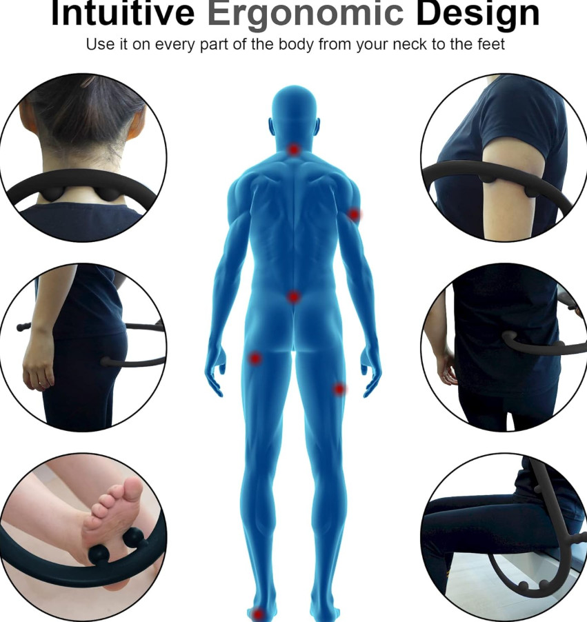 Massage Trigger Point Cane, Muscle Release Tool Self Massage Hook Cane, Handheld