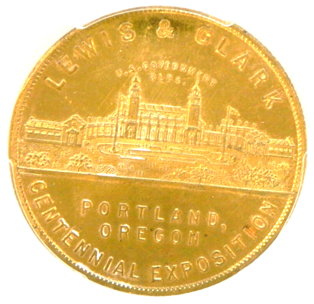 1905 OR HK-333A SC$1 Lewis & Clark Exposition PCGS MS62***TOP POP***VERY RARE
